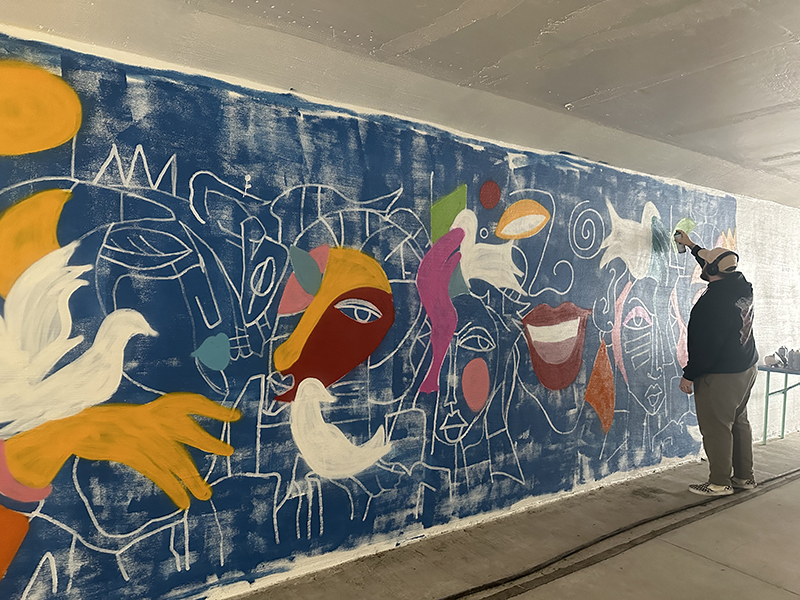 Mural in Underpass