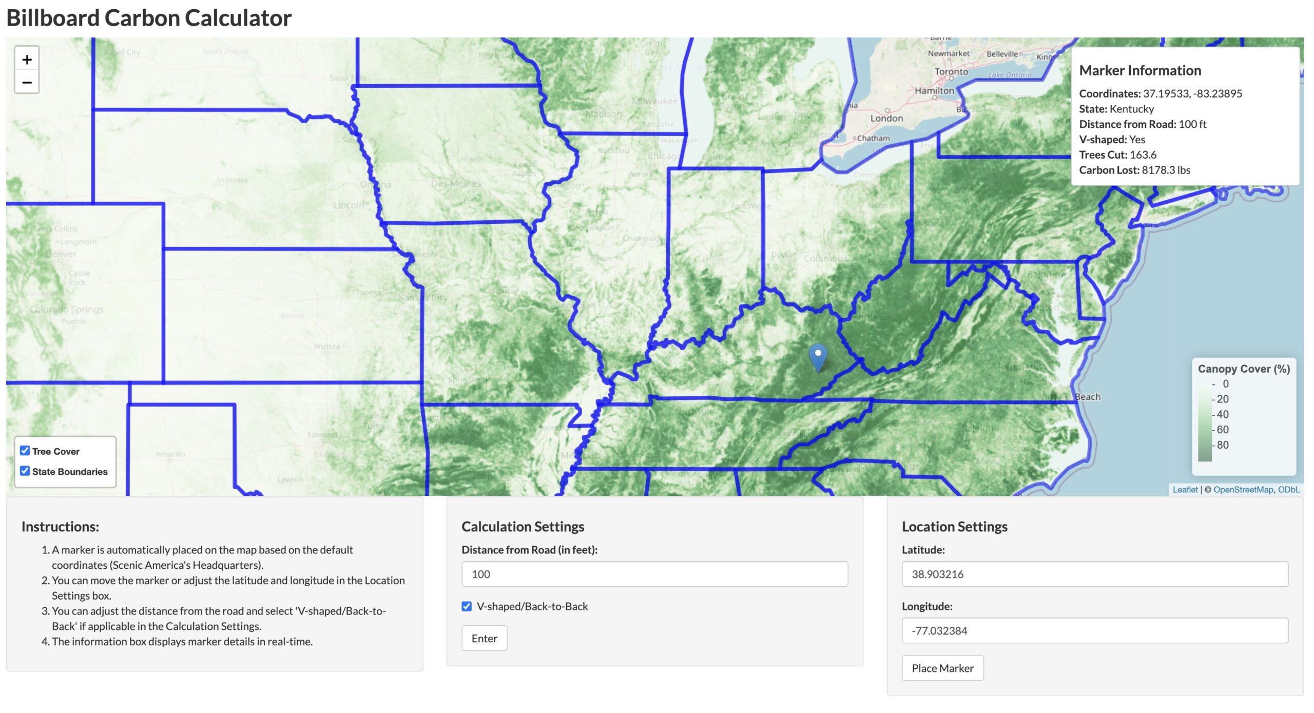 Scenic America Launches Groundbreaking Carbon Calculator to Track Lost Carbon Sequestration from Tree Cutting for Billboards